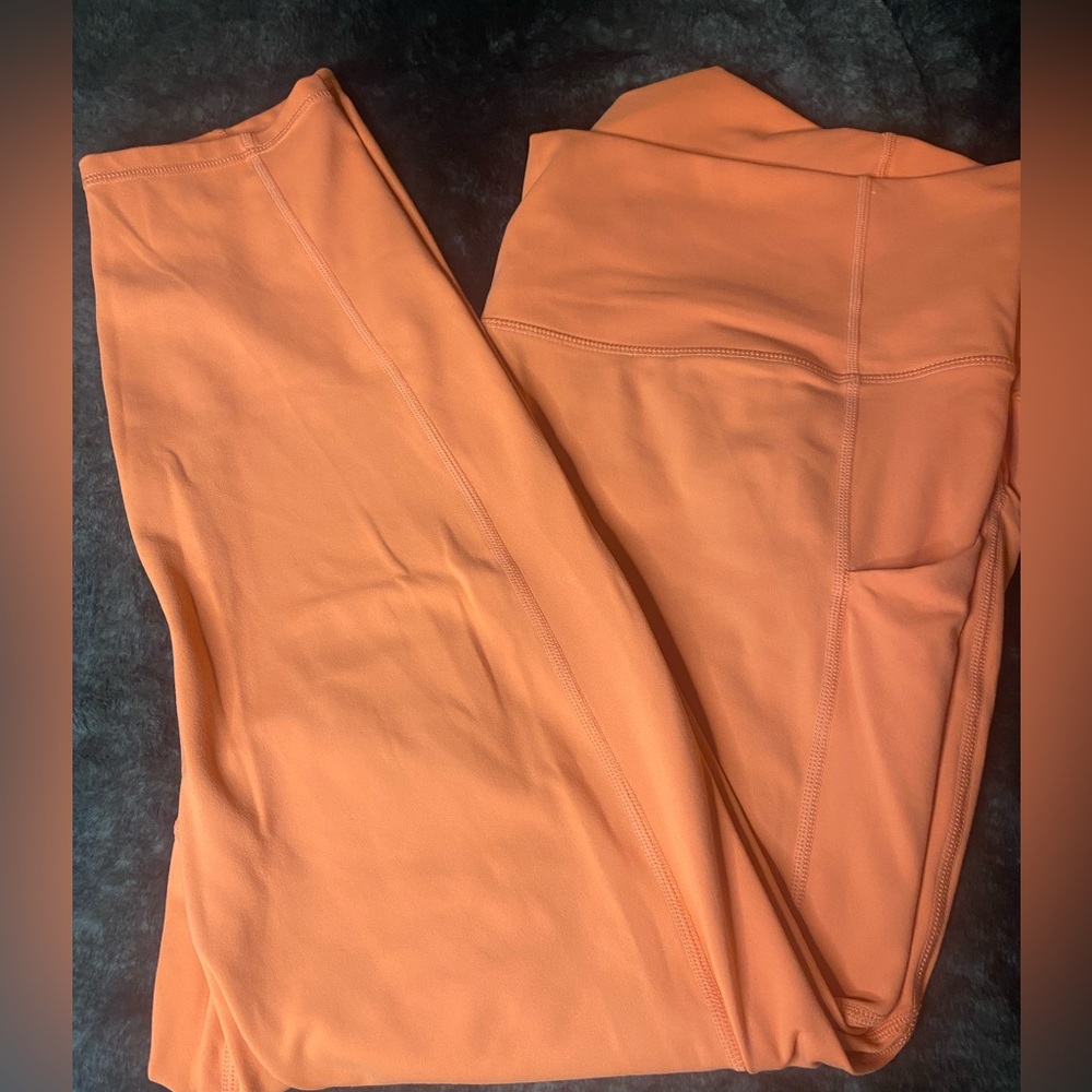 Coral/Orange PureLuxe Fabletics Leggings 3x